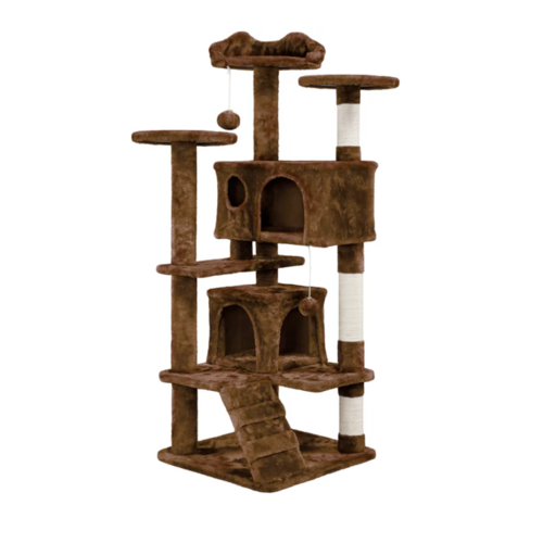 Cat Climbing Sisal Rope Tower For Cats With Stairs Durable