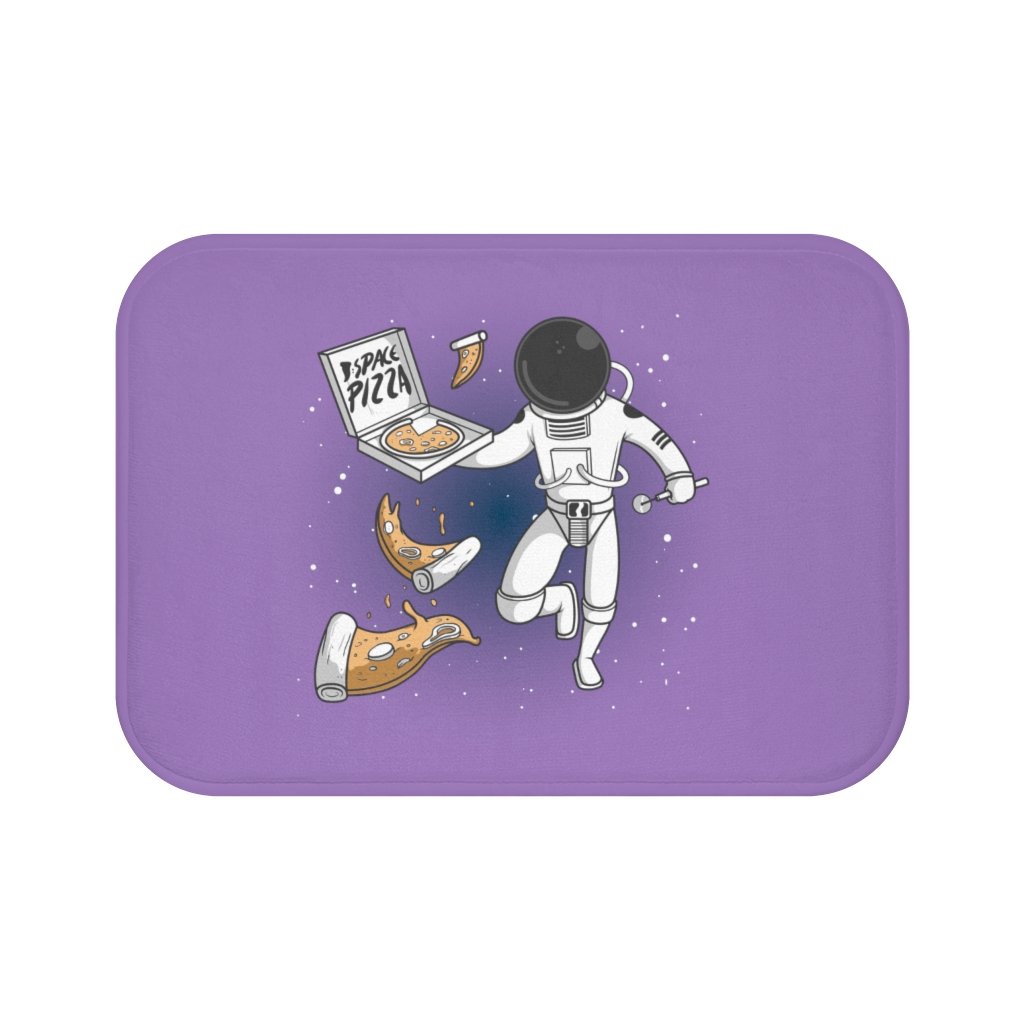 Astronaut Space Pizza Bath Mat Non-Slip For Kids Fun