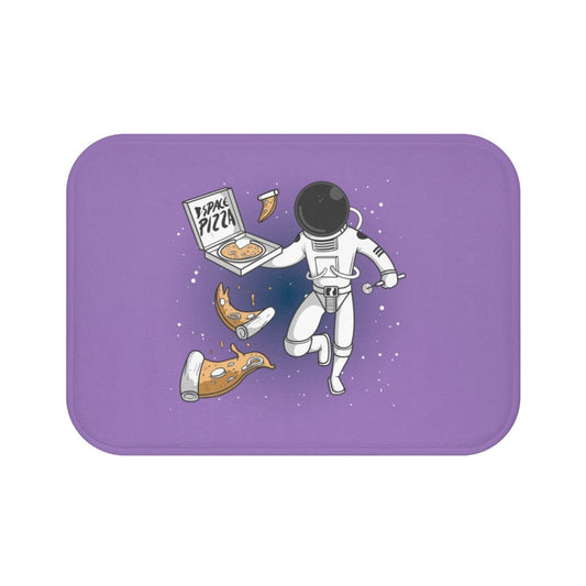 Astronaut Space Pizza Bath Mat Non-Slip For Kids Fun