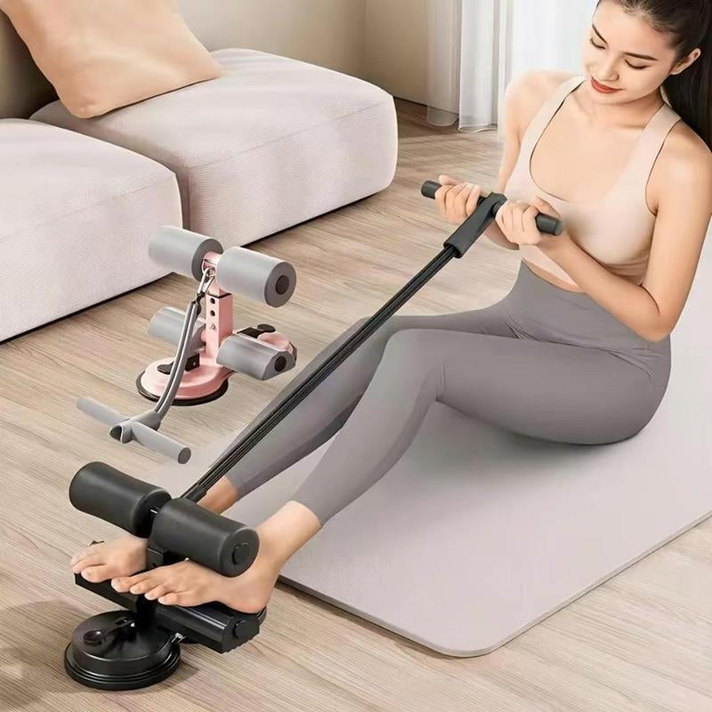 Home Workout Equipment, Abdominal Muscle Trainer, Portable Home Gym Fitness Gear, Dual Foot Locks with Resistance Bands