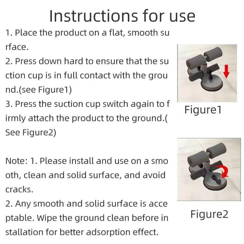 Home Workout Equipment, Abdominal Muscle Trainer, Portable Home Gym Fitness Gear, Dual Foot Locks with Resistance Bands