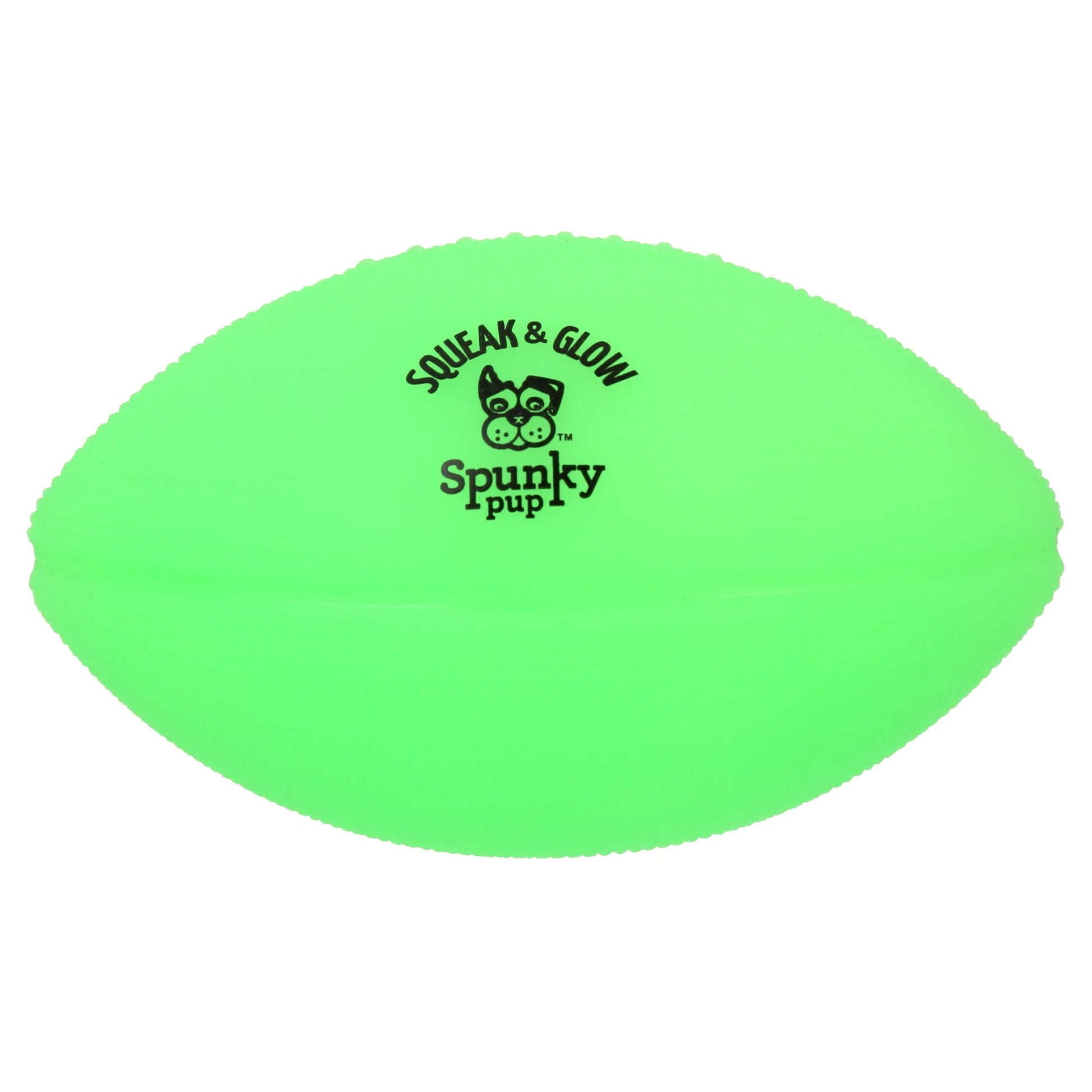Squeak & Glow Football Dog Toy
