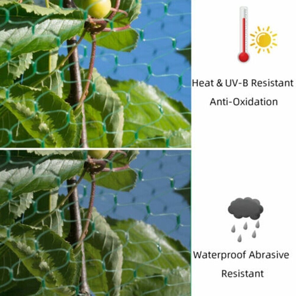 Anti Bird Netting 33Ft Garden Crop Protection Mesh Pro