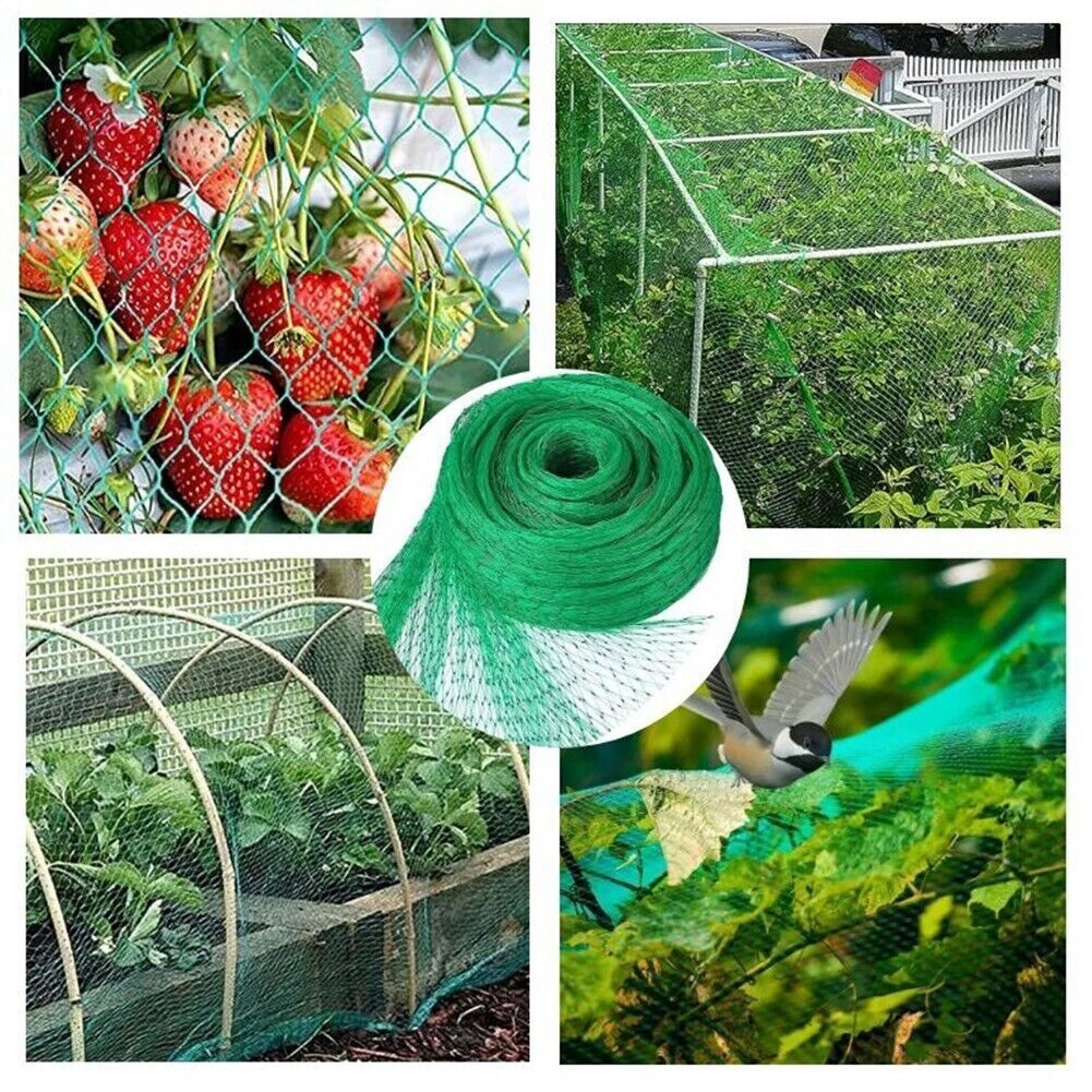 Anti Bird Netting 33Ft Garden Crop Protection Mesh Pro