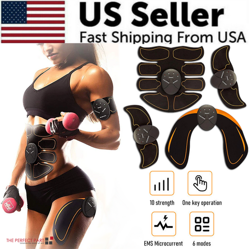 EMS Abdominal Muscle Toning Trainer ABS Stimulator Toner Fitness