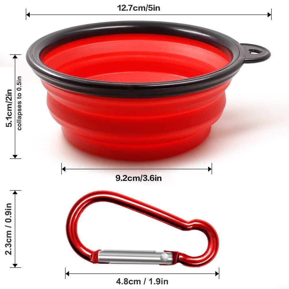 Yap And Paw Collapsible Travel Dog Bowls For Camping