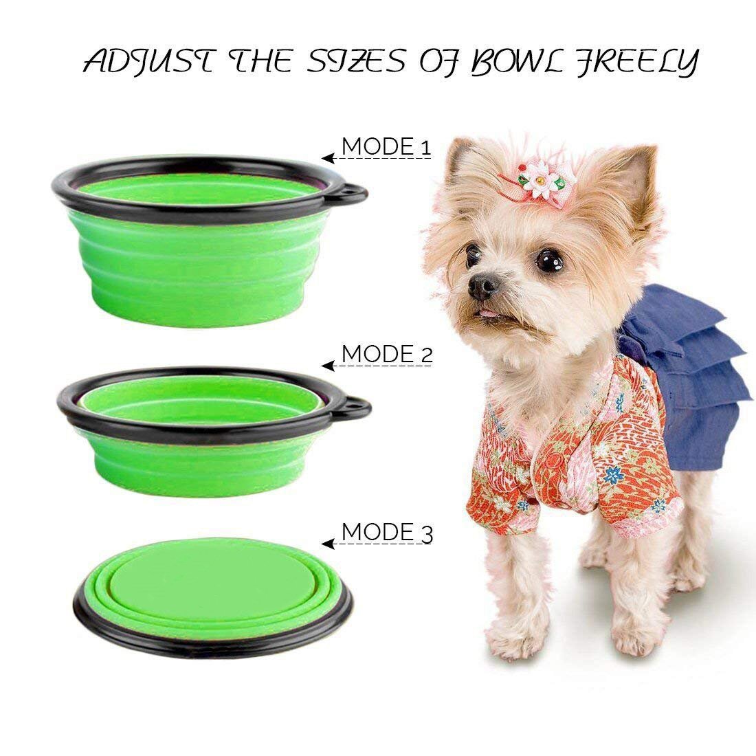 Yap And Paw Collapsible Travel Dog Bowls For Camping