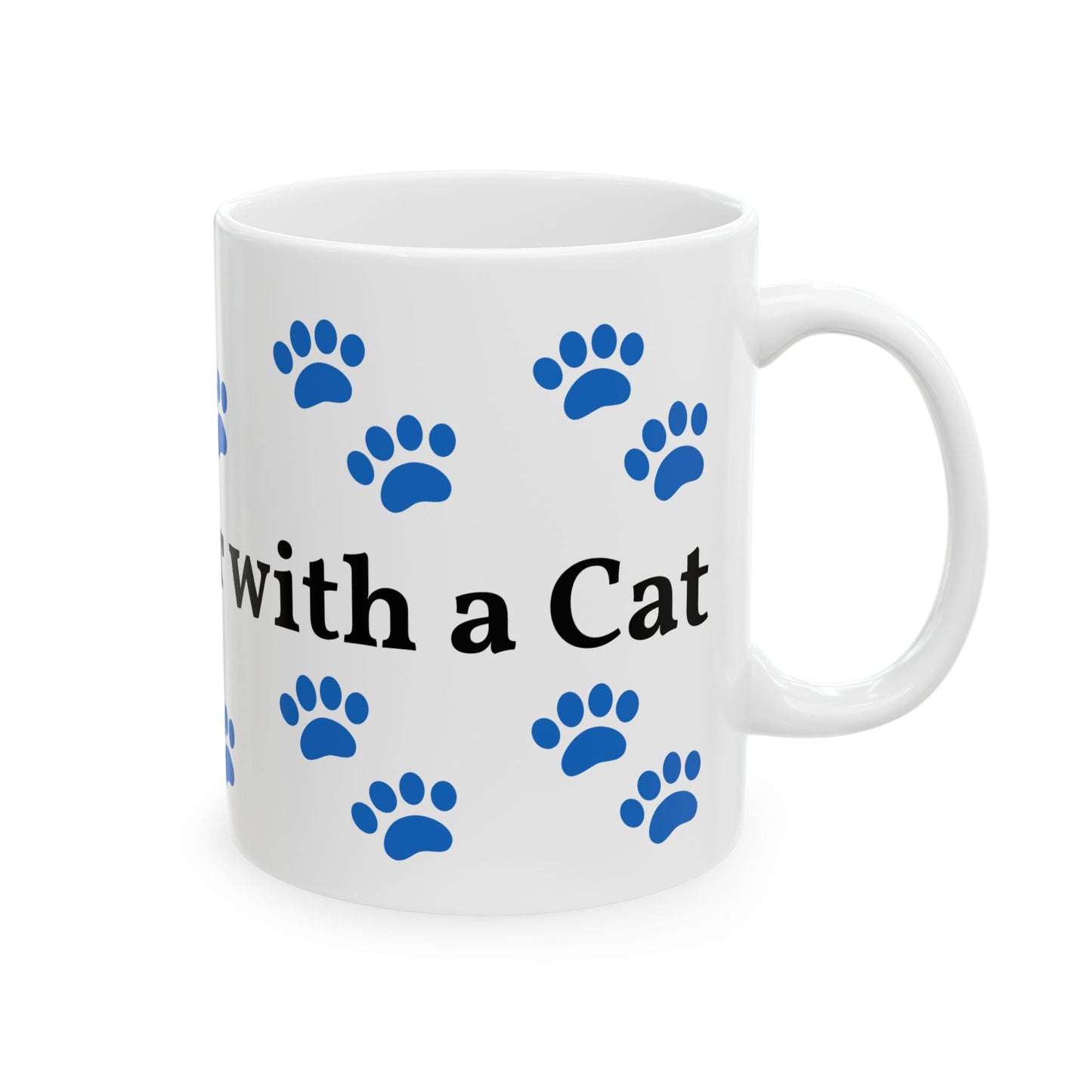 Cat Lover Mug   Cute Cat Mom Gift   Funny Coffee Cup   Pet Owner Present