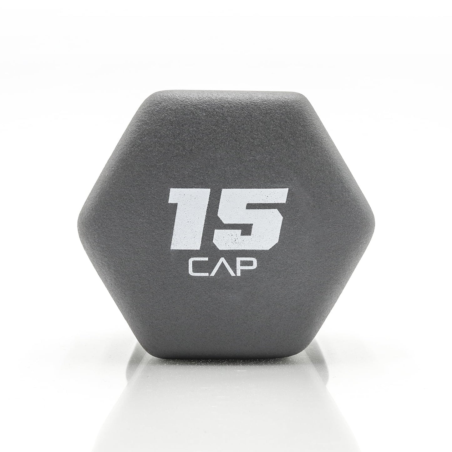 15Lb Neoprene Dumbbell, Cool Gray, Single
