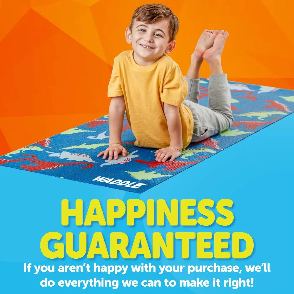 Yoga Mat, Yoga Mat for Kids, My First Yoga Mat, Exercise Mat for Toddlers, Kids Ages 3 Years and Up, Dino