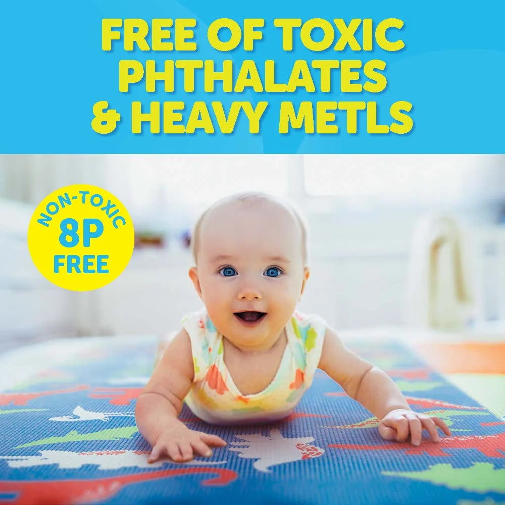 Yoga Mat, Yoga Mat for Kids, My First Yoga Mat, Exercise Mat for Toddlers, Kids Ages 3 Years and Up, Dino