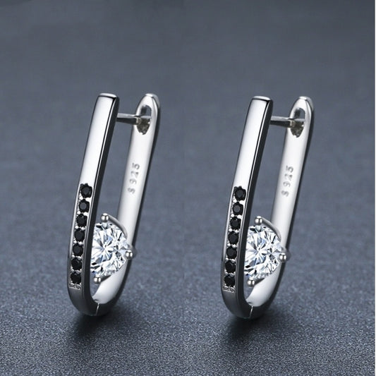 Simple All-matching Graceful Design U-shaped Earrings