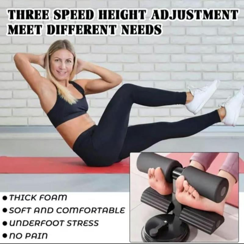 Home Workout Equipment, Abdominal Muscle Trainer, Portable Home Gym Fitness Gear, Dual Foot Locks with Resistance Bands