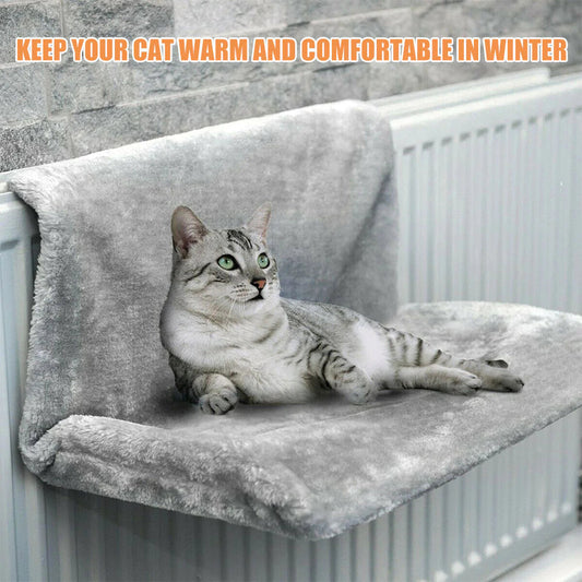 Cozy Cat Hanging Hammock Bed With Plush Comfort Radiator