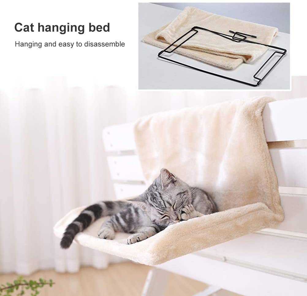 Cozy Cat Hanging Hammock Bed With Plush Comfort Radiator