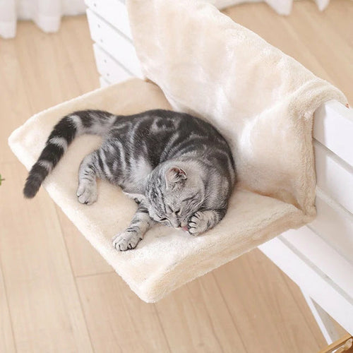 Cozy Cat Hanging Hammock Bed With Plush Comfort Radiator