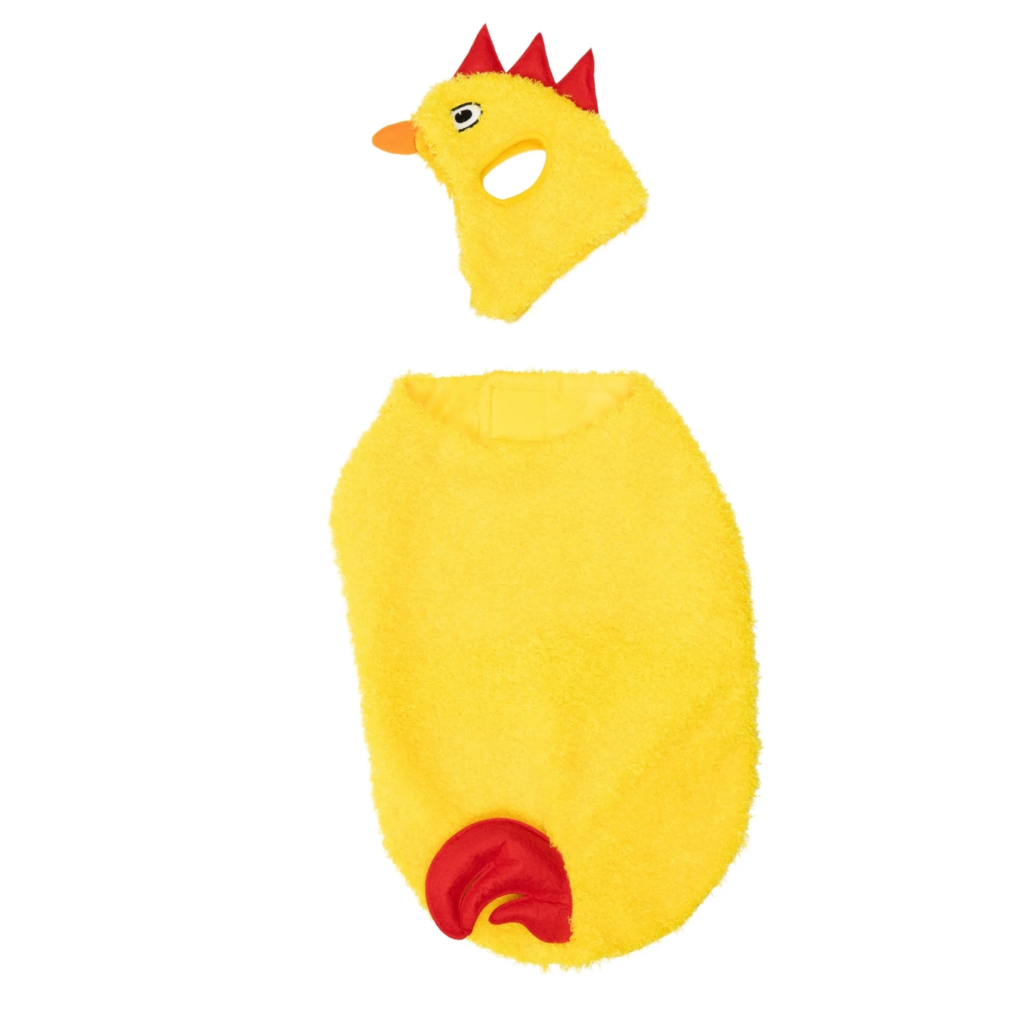 Halloween Chicken Costume for Dogs, Yellow, Large