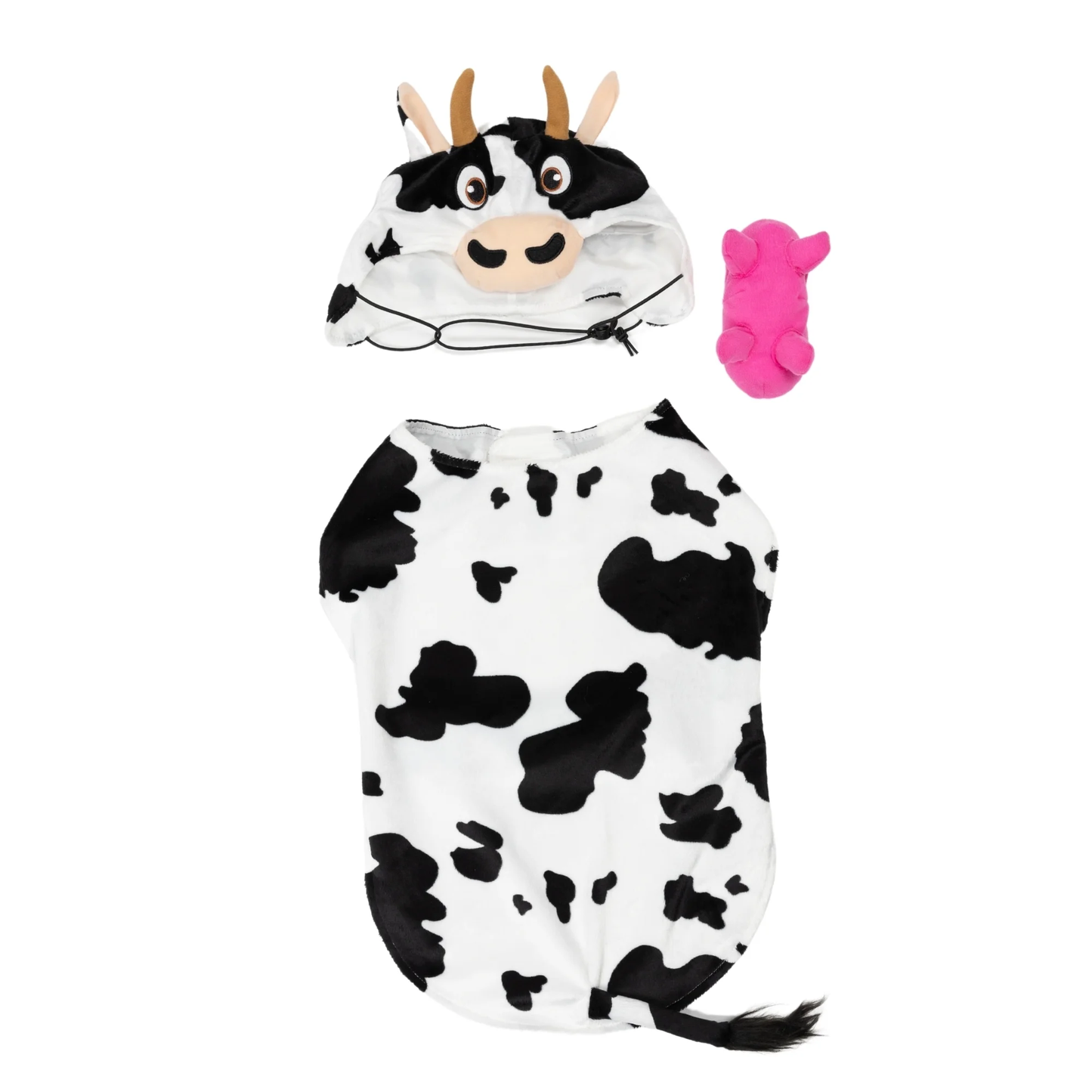 Halloween Cow Costume for Dogs & Cats, Black and White, Extra Small