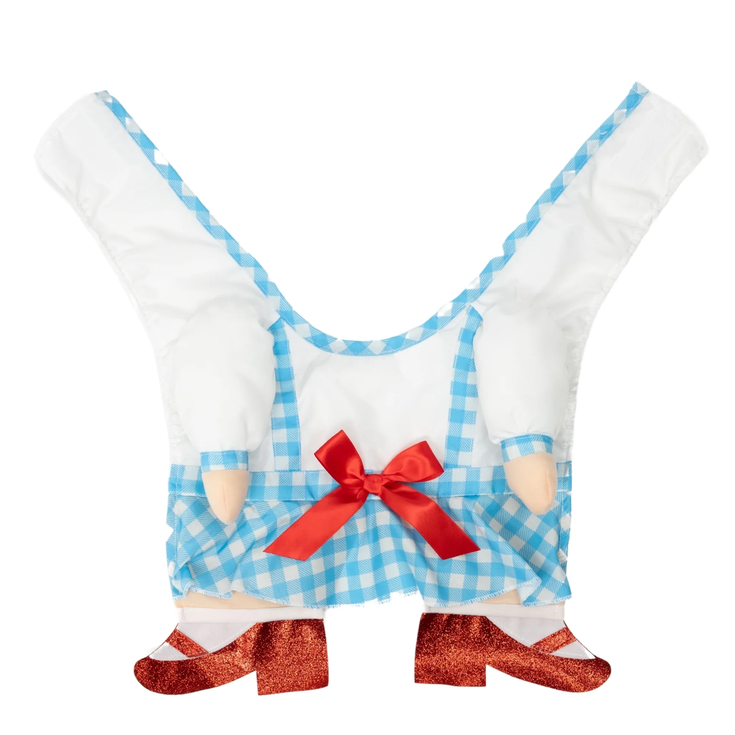 Halloween Gingham Girl Costume for Dogs, Blue and White, Medium