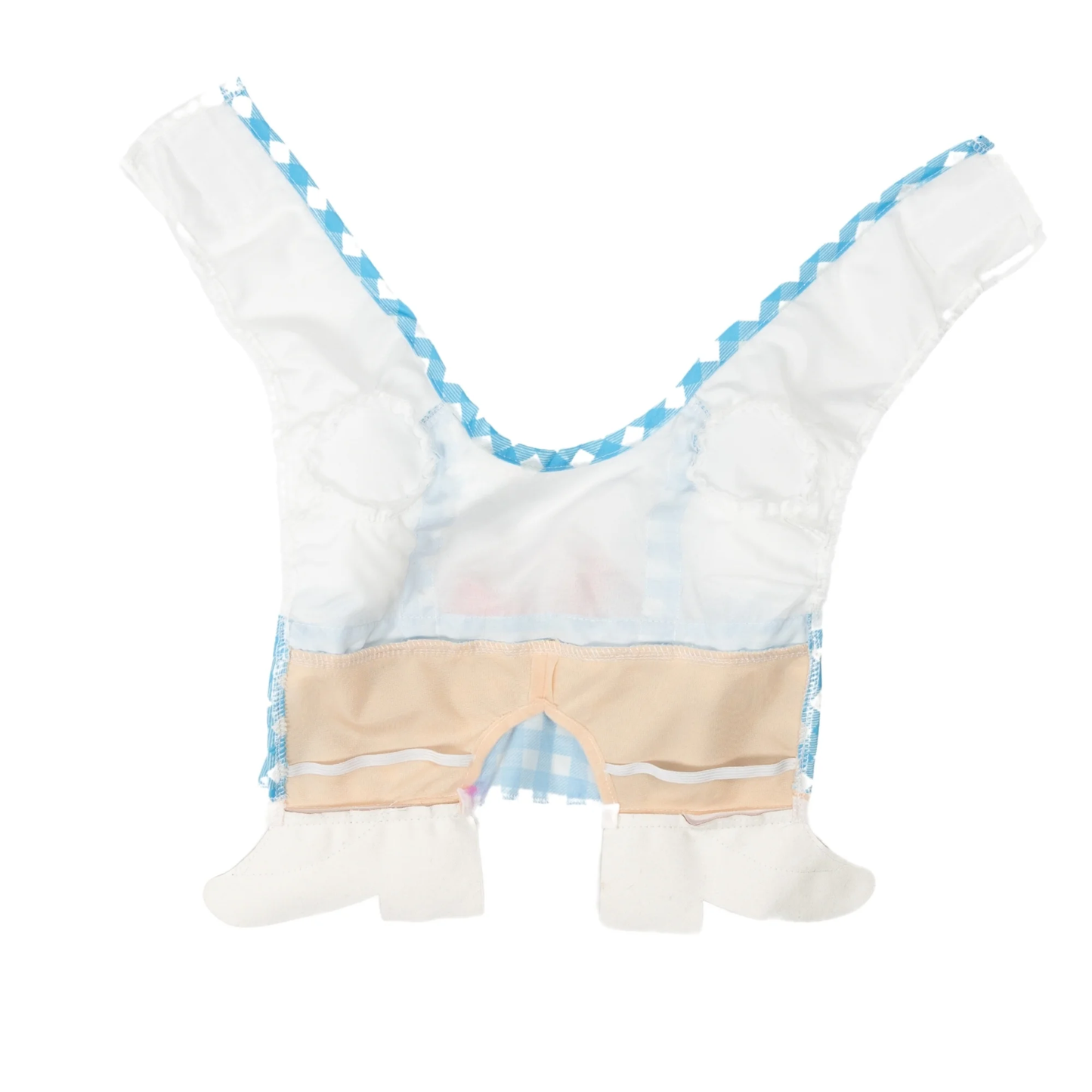 Halloween Gingham Girl Costume for Dogs, Blue and White, Medium