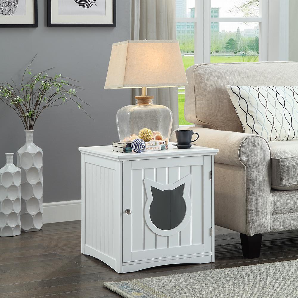 Smart Cat House Side Table Litter Box Enclosure For Cats