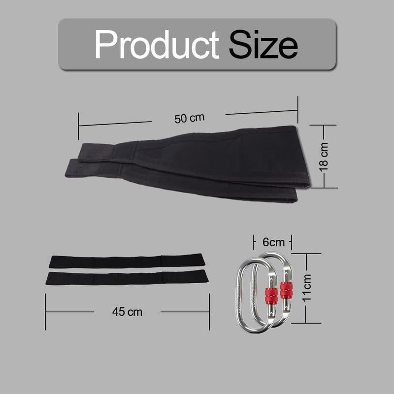 Pro Ab Straps W/ Quick Lock | Heavy Duty Core Training for Pull-Ups/Leg Raises/Suspension | Portable Gym/Home Fitness Gear