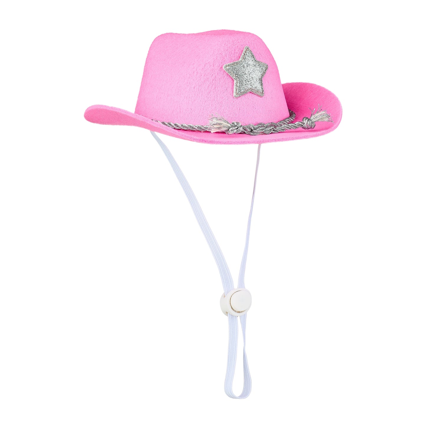 Halloween Cowboy Hat Costume for Dogs & Cats, Pink, Extra Small/Small