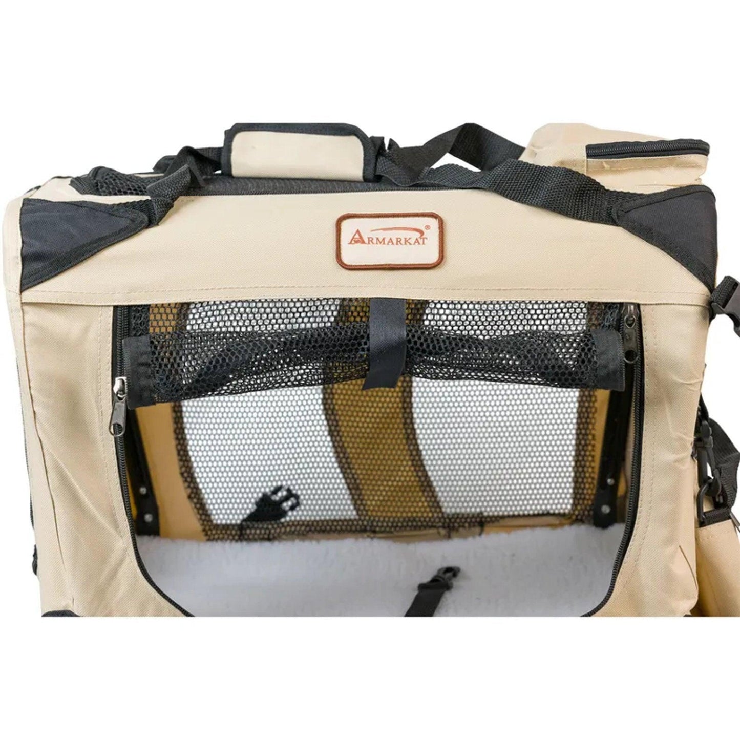 Armarkat Folding Soft Dog Crate Travel Carrier For Dogs