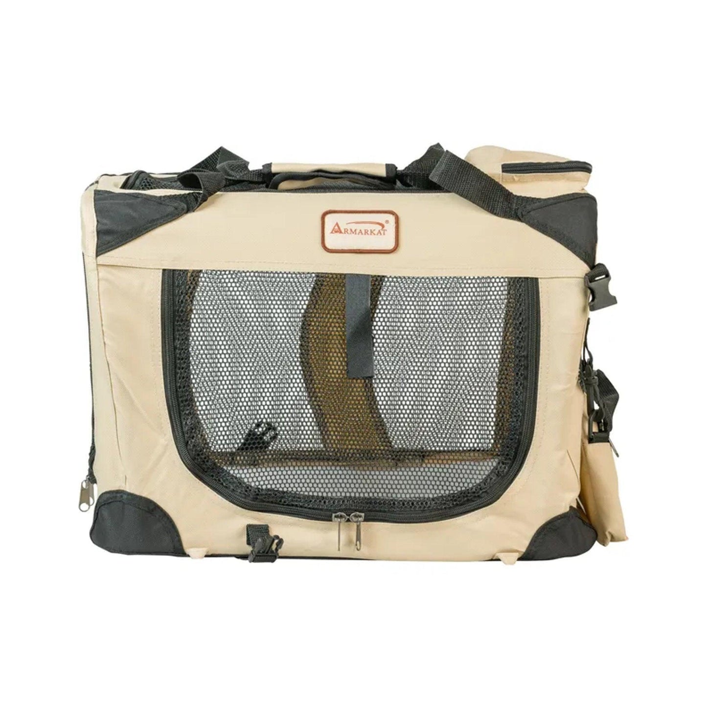 Armarkat Folding Soft Dog Crate Travel Carrier For Dogs