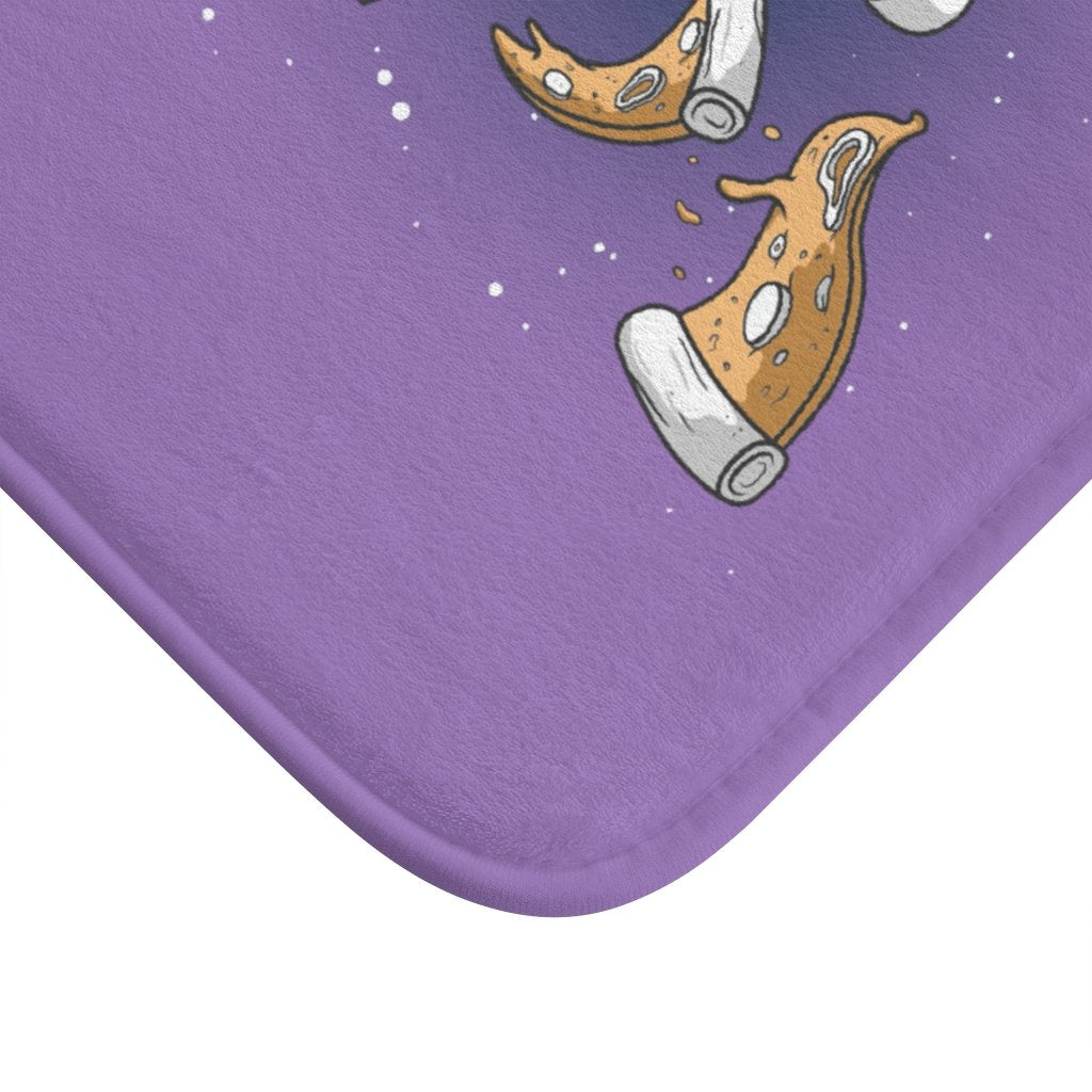 Astronaut Space Pizza Bath Mat Non-Slip For Kids Fun