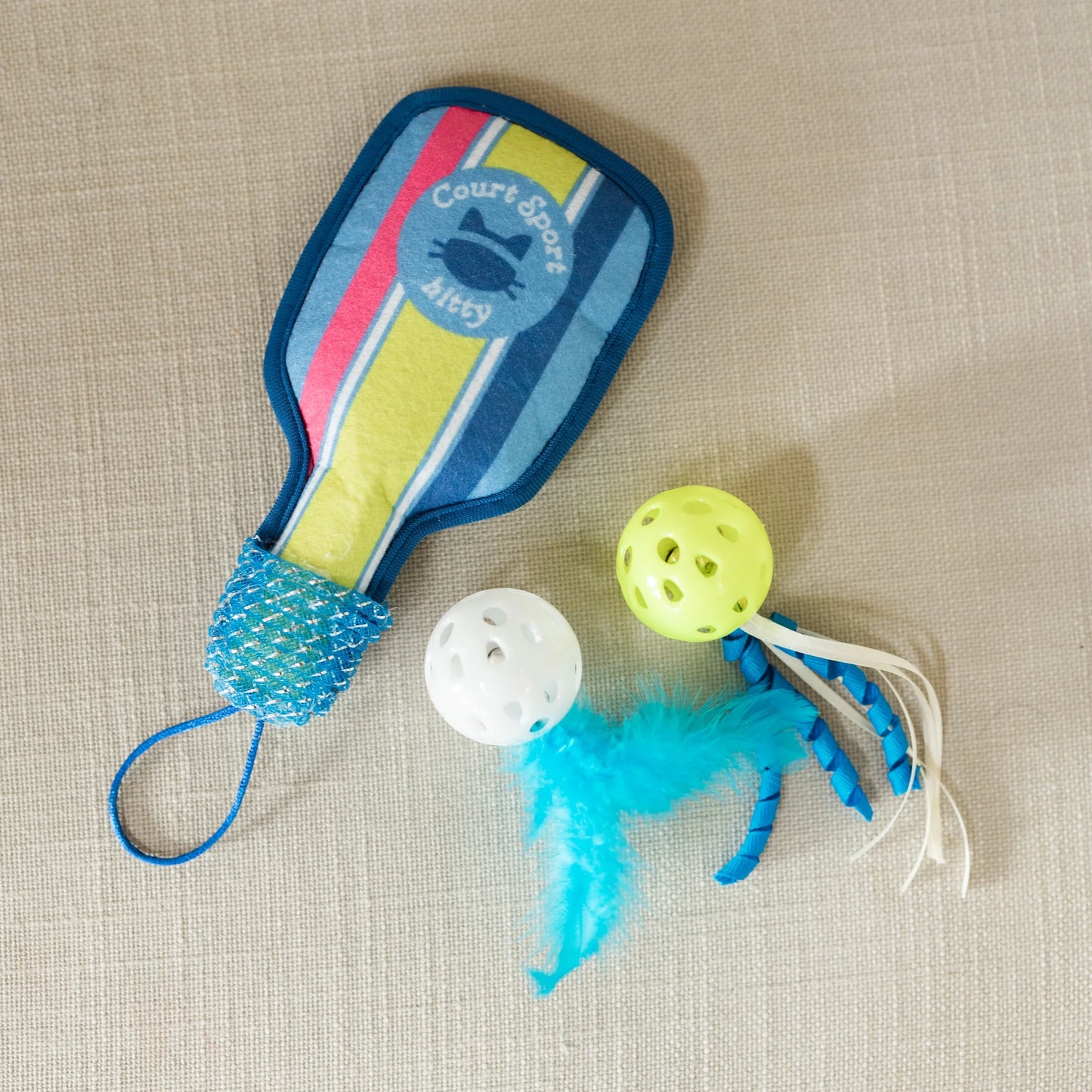 Pickleball Cat Toys with Catnip, 3 Pack