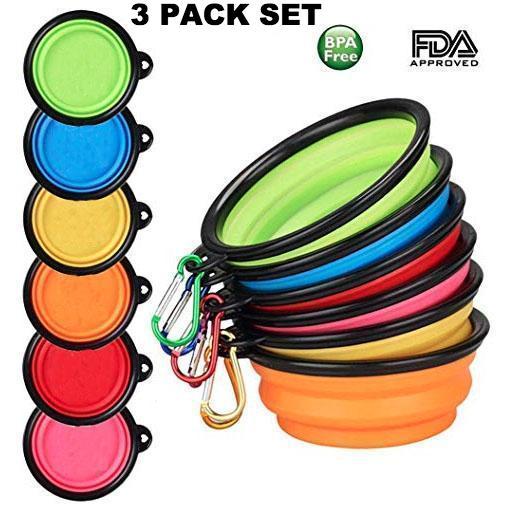 Yap And Paw Collapsible Travel Dog Bowls For Camping