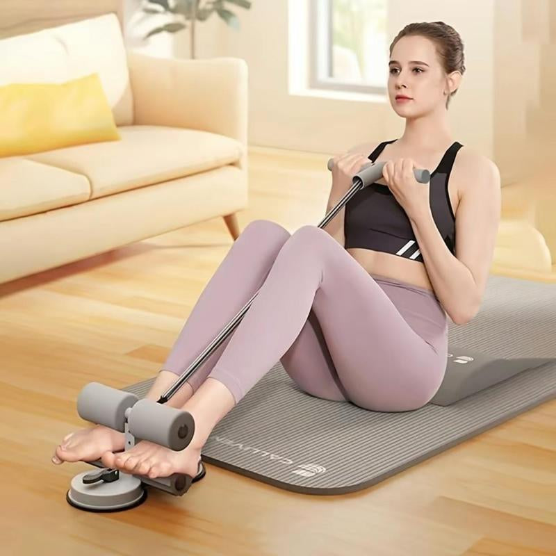 Home Workout Equipment, Abdominal Muscle Trainer, Portable Home Gym Fitness Gear, Dual Foot Locks with Resistance Bands