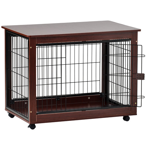 Durable Pet Dog Crate End Table Solid Wood For Pet Owners