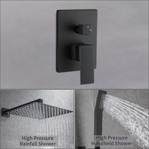 12 Inch Rain Shower Head System Wall Mounted Spa Shower