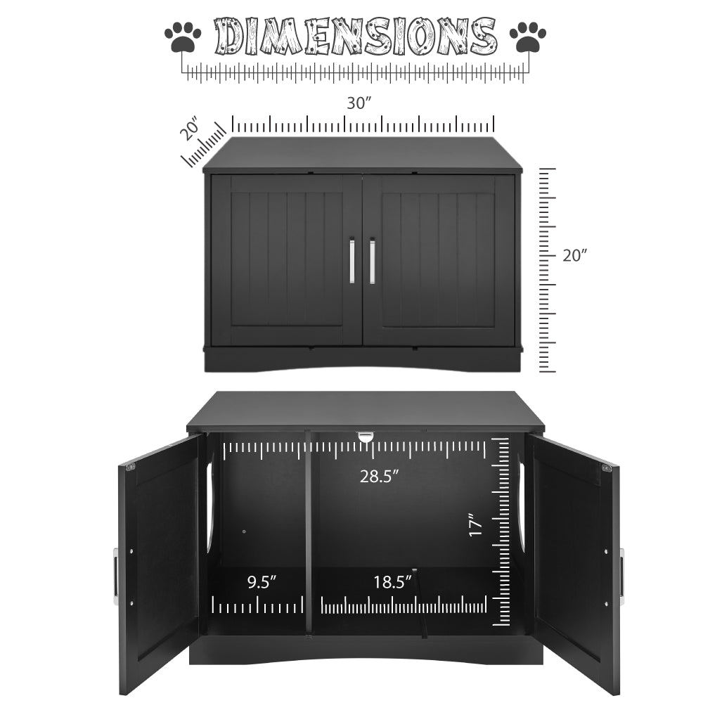 Cat Litter Box Enclosure Furniture for Cat Owners Odorless