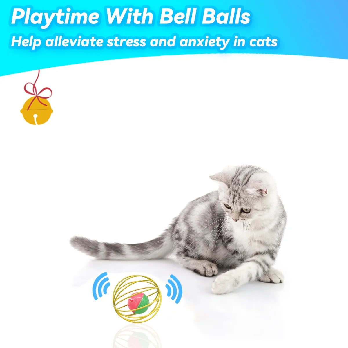 Cat Bell Balls 6 Packs