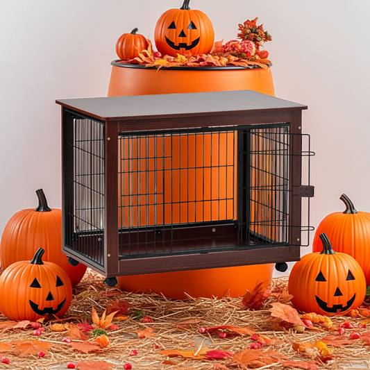 Furniture Style Pet Dog Crate Cage End Table