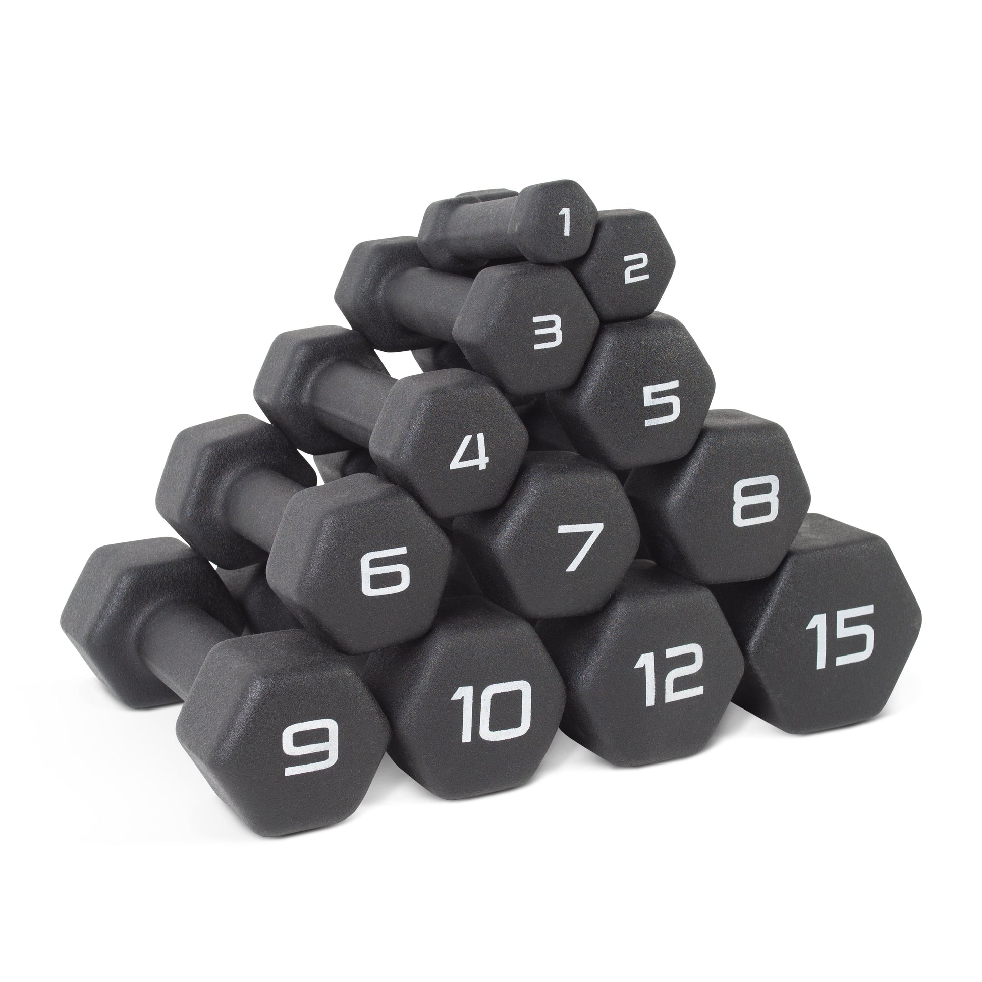 Barbell, 1Lb Black Neoprene Dumbbell, Single