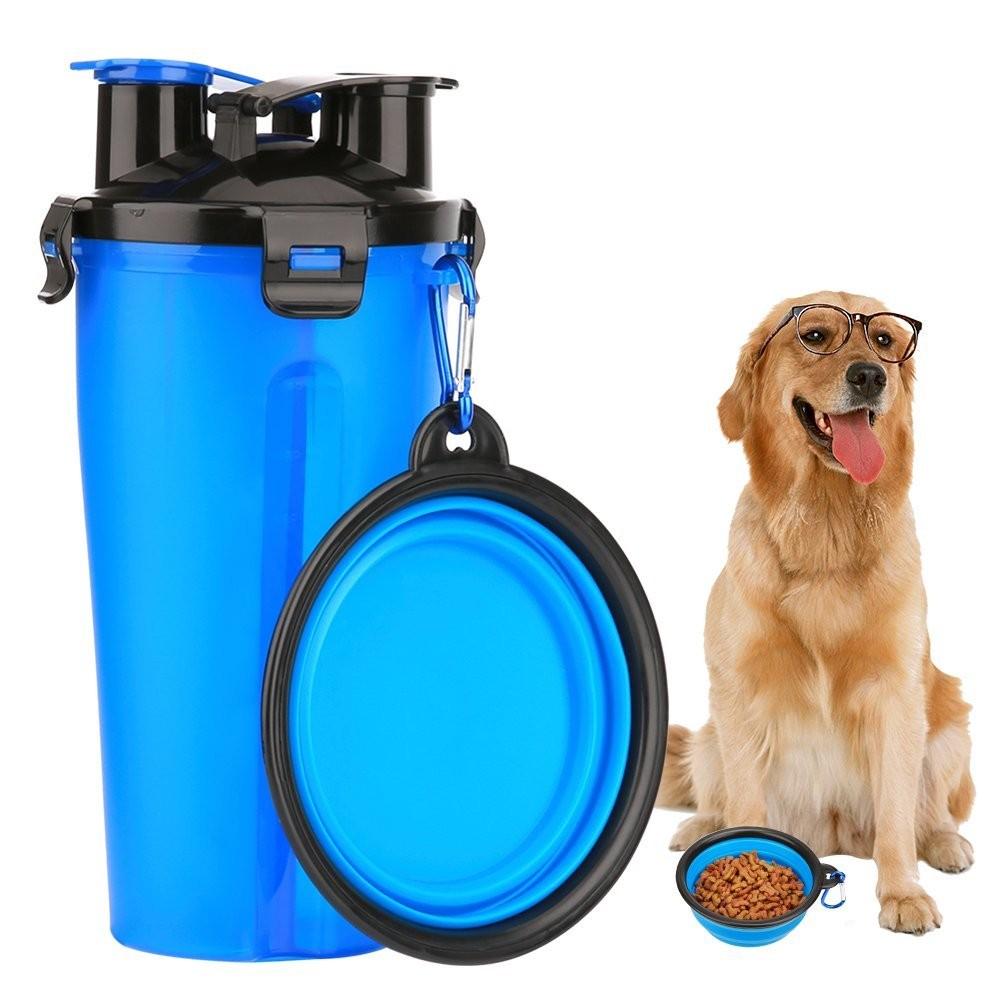 Yap And Paw 2In1 Dog Drinking Water Bottle Bowls Travel