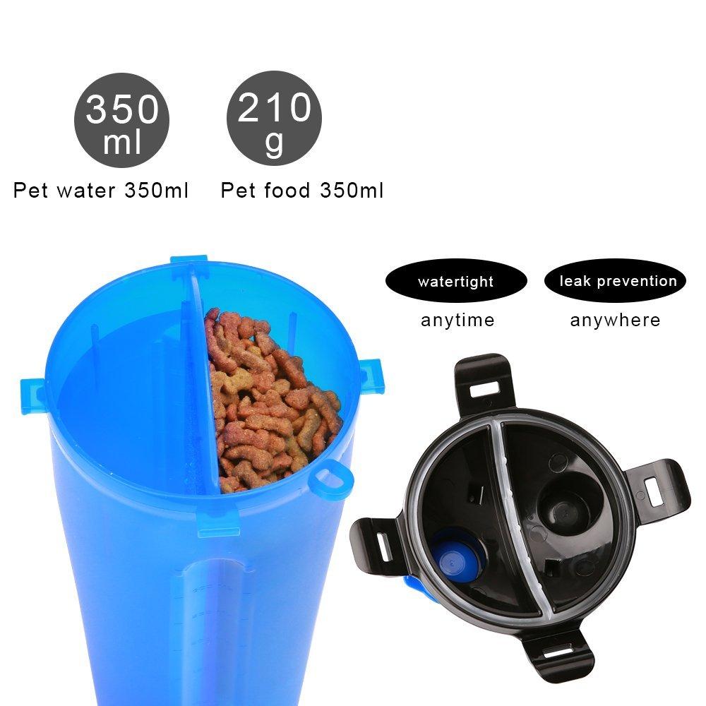 Yap And Paw 2In1 Dog Drinking Water Bottle Bowls Travel