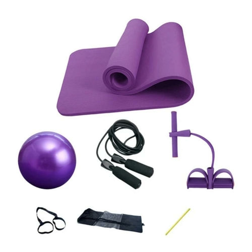 Deluxe Yoga Fitness 5-Piece Home Gym Set For Daily Workouts