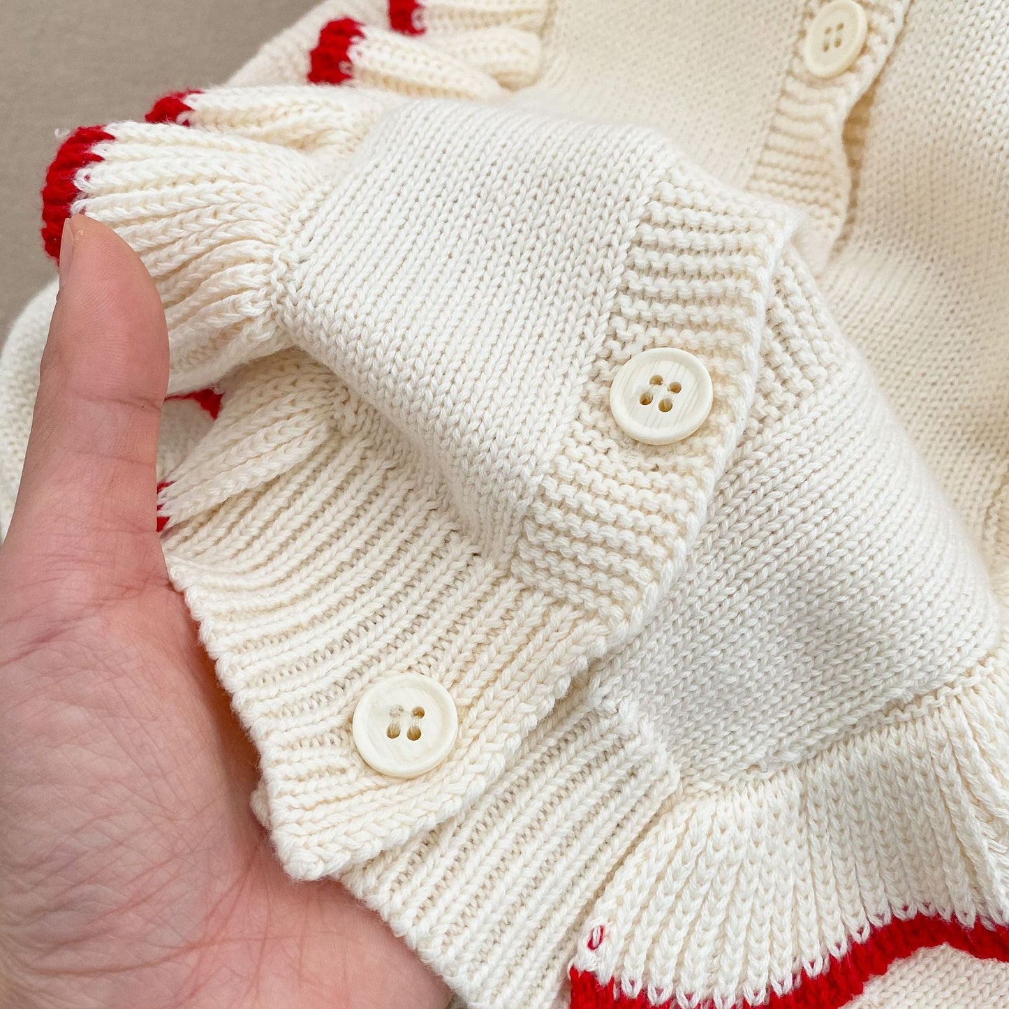 Baby Girl Embroidered Sleeveless Knit Vest With Solid Color