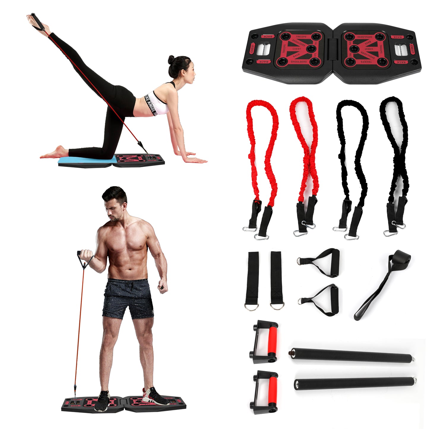 Push Up Rack Board System for Fitness Workout & Gym Exercise